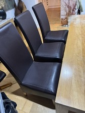 Oak Table And 6 High Back