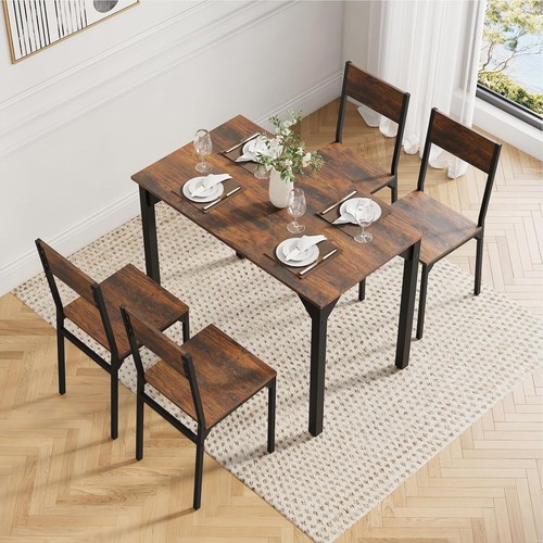 Dining table and chairs - dining, 4