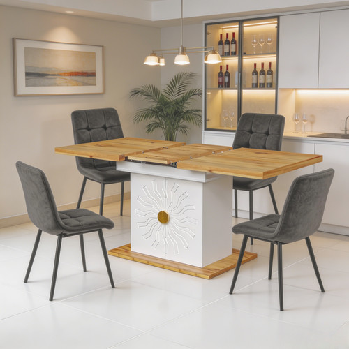 Extendable dining table - dining,
