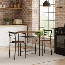 3 Pcs Dining Table 2 Chairs