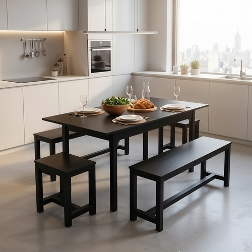 Extendable dining table 2 - extendable, &
